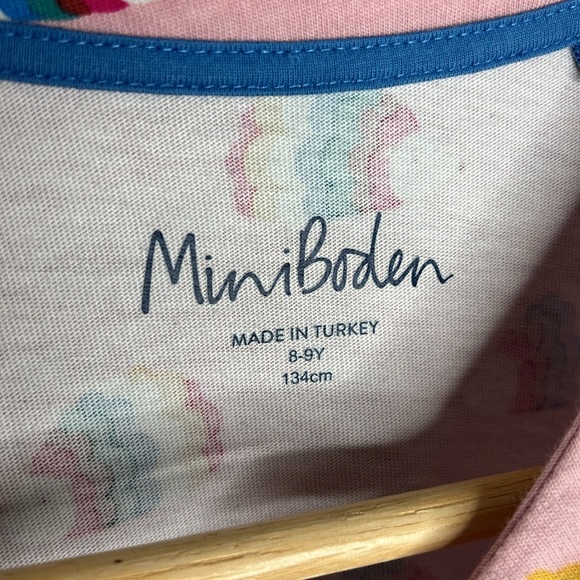 Mini Boden Pink Rainbow Hedgehog Dress Girls size 8-9 - Picture 4 of 8